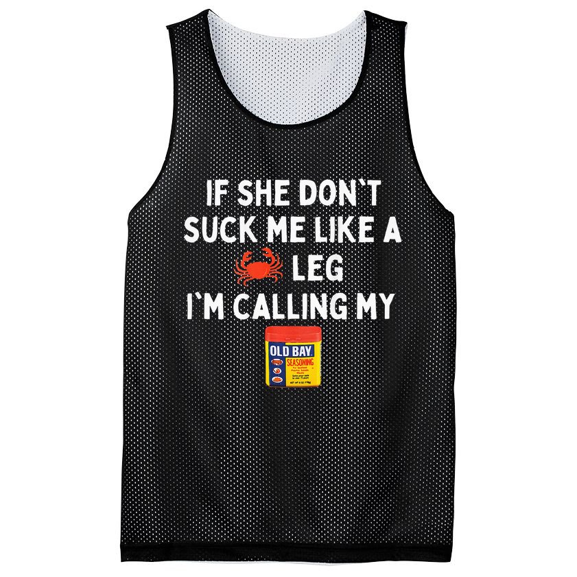 Maryland If She Dont Suck Me Like A Crab Leg Mesh Reversible Basketball Jersey Tank