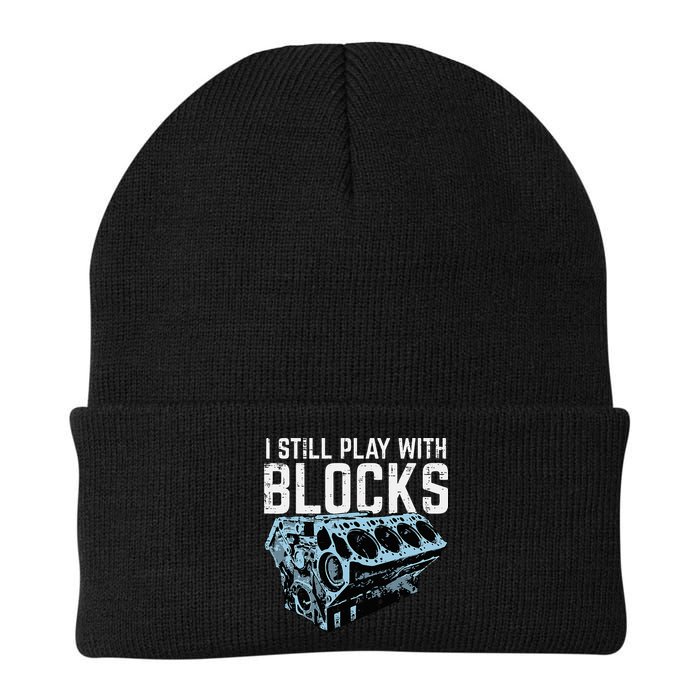 Mechanic I Still Play With Blocks Funny Car Engine Beanie