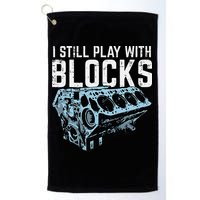 Mechanic I Still Play With Blocks Funny Car Engine Golf Towel
