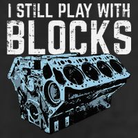 Mechanic I Still Play With Blocks Funny Car Engine Golf Towel