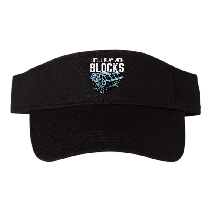 Mechanic I Still Play With Blocks Funny Car Engine Visor