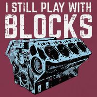 Mechanic I Still Play With Blocks Funny Car Engine 16oz Travel Tumbler