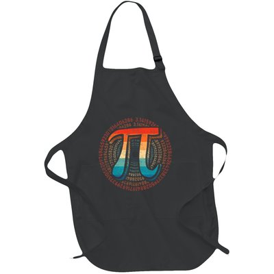 Math Is Simple As Pi Math Teacher Happy Pi Day Lover Full-Length Apron With Pockets