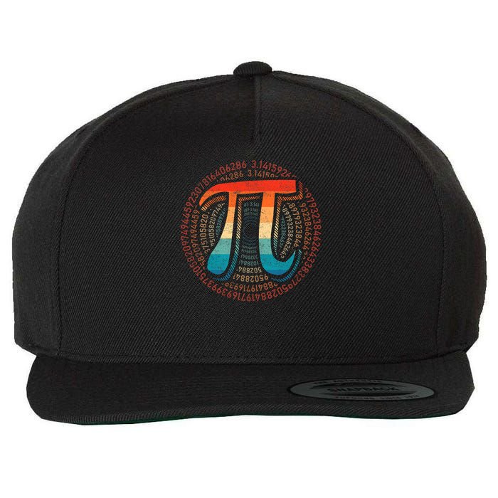 Math Is Simple As Pi Math Teacher Happy Pi Day Lover Wool Snapback Cap