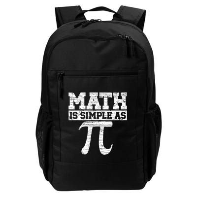 Math Is Simple As Pi Math Teacher Happy Pi Day Lover Cute Gift Daily Commute Backpack