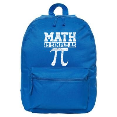 Math Is Simple As Pi Math Teacher Happy Pi Day Lover Cute Gift 16 in Basic Backpack