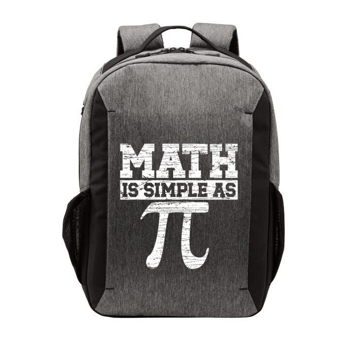 Math Is Simple As Pi Math Teacher Happy Pi Day Lover Cute Gift Vector Backpack