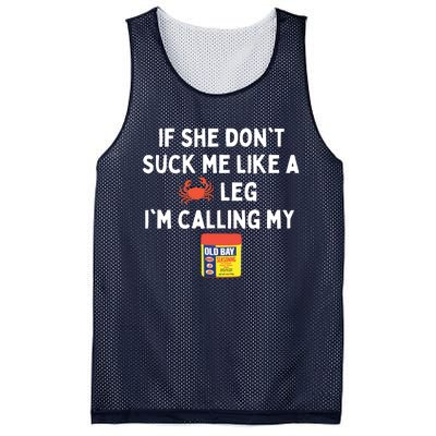 Maryland If She Don't Suck Me Like A Crab Leg Mesh Reversible Basketball Jersey Tank