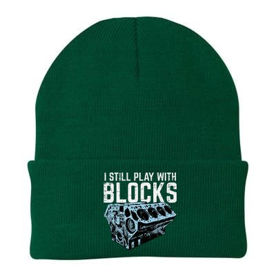 Mechanic I Still Play With Blocks Funny Car Engine Knit Cap Winter Beanie