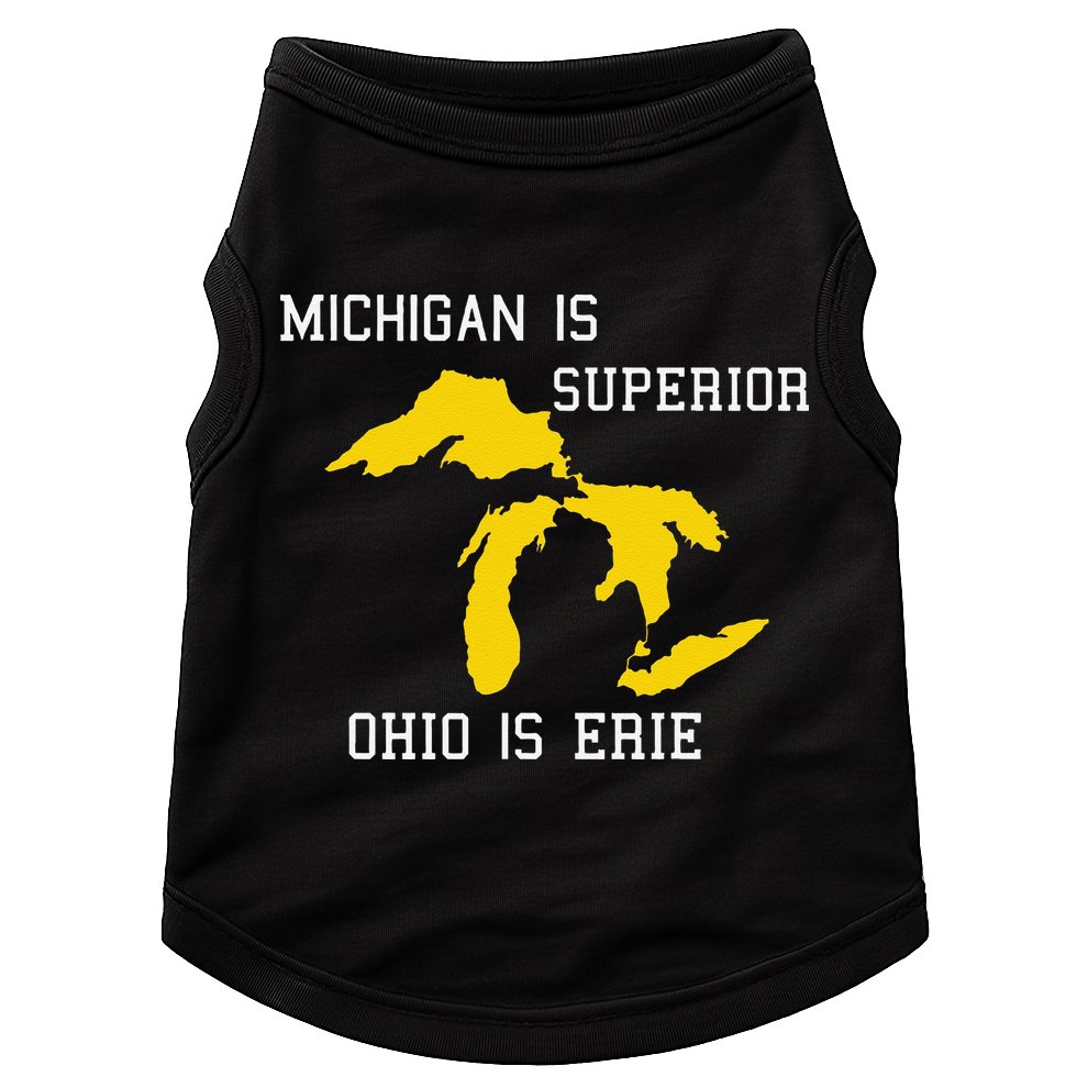 Michigan Is Superior Ohio Is Erie Doggie Tank
