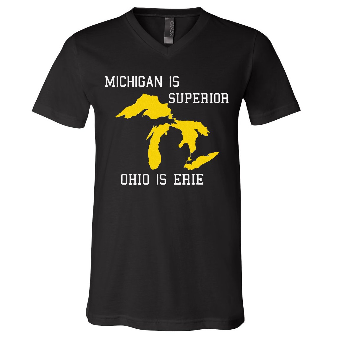 Michigan Is Superior Ohio Is Erie V-Neck T-Shirt