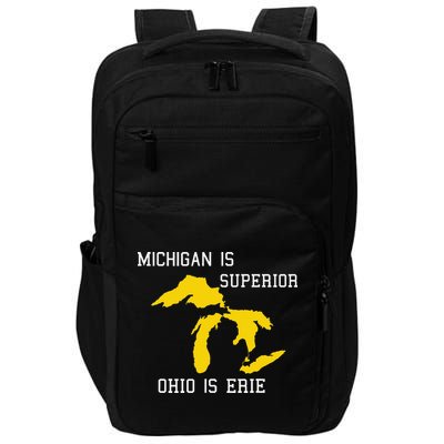 Michigan Is Superior Ohio Is Erie Impact Tech Backpack