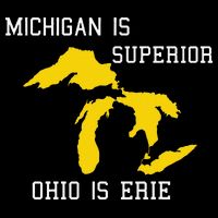 Michigan Is Superior Ohio Is Erie Button