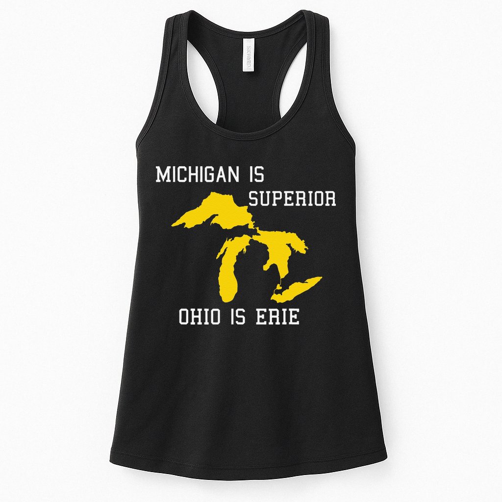 Michigan Is Superior Ohio Is Erie Womens Tank Top