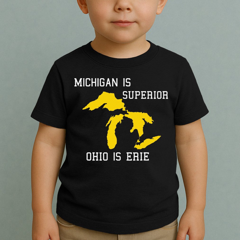 Michigan Is Superior Ohio Is Erie Toddler T-Shirt