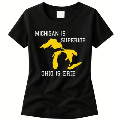 Michigan Is Superior Ohio Is Erie Womens T-Shirt
