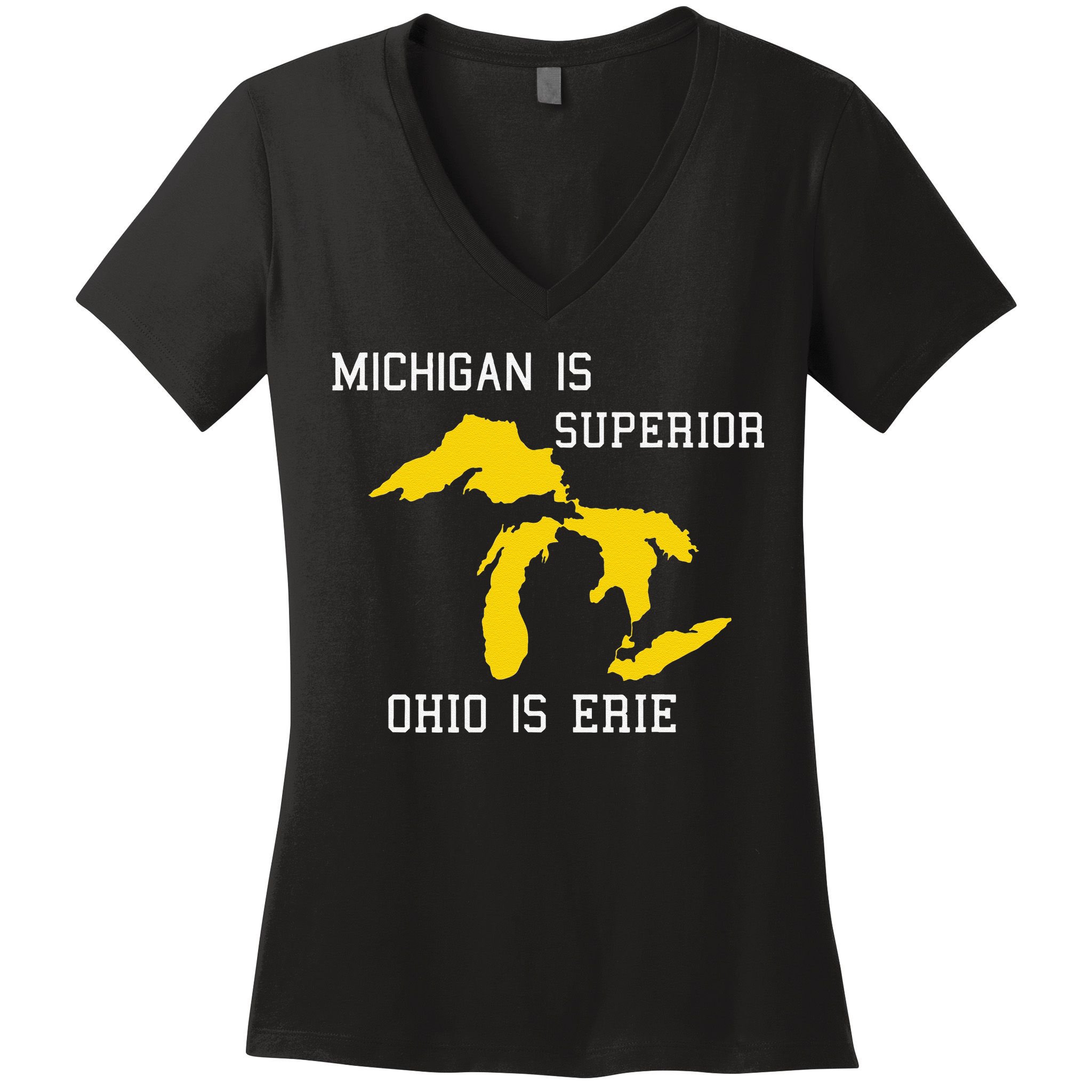 Michigan Is Superior Ohio Is Erie Women's V-Neck T-Shirt