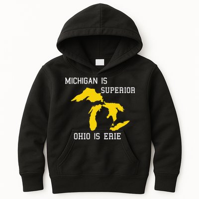 Michigan Is Superior Ohio Is Erie Kids Hoodie