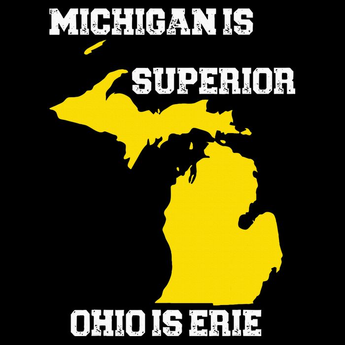 Michigan Is Superior Ohio Is Erie Funny Michigan Map Backpack