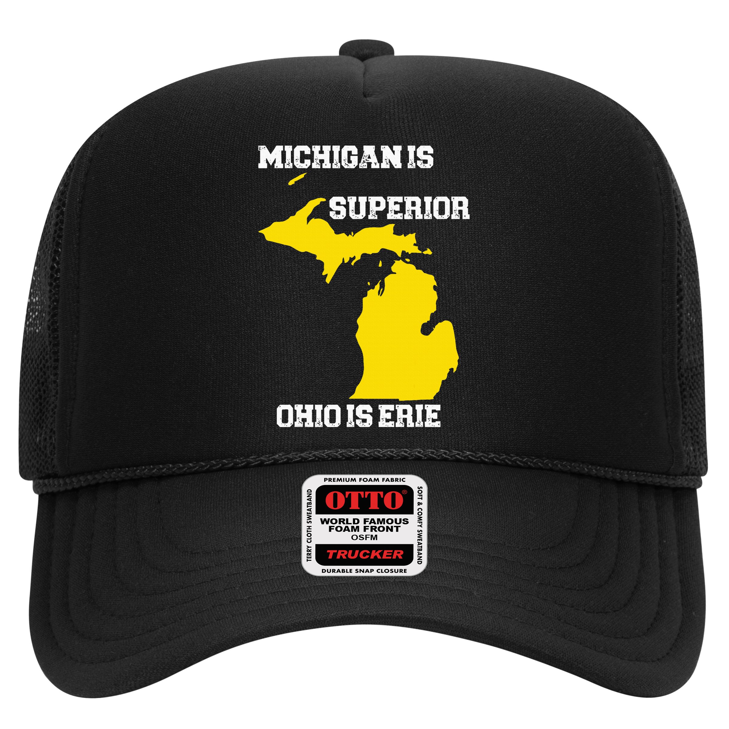 Michigan Is Superior Ohio Is Erie Funny Michigan Map Hat