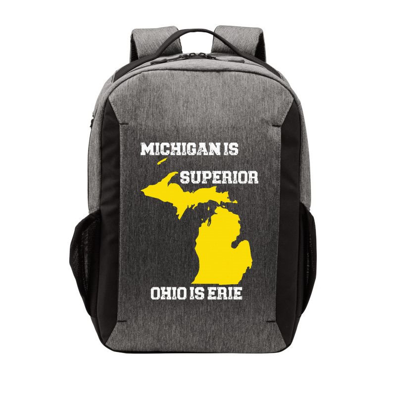 Michigan Is Superior Ohio Is Erie Funny Michigan Map Vector Backpack