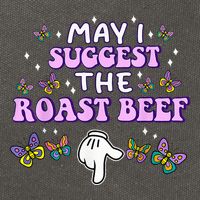 May I Suggest The Roast Beef Funny Embarrassing Adult Humor Cotton Canvas Backpack