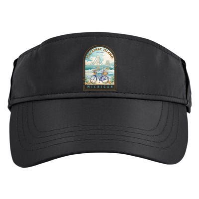 Mackinac Island State Park Michigan Usa Lake Huron Souvenir Adult Drive Performance Visor