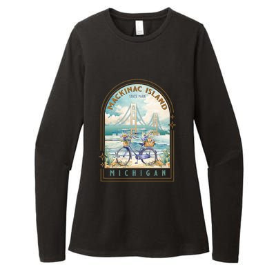 Mackinac Island State Park Michigan Usa Lake Huron Souvenir Womens CVC Long Sleeve Shirt