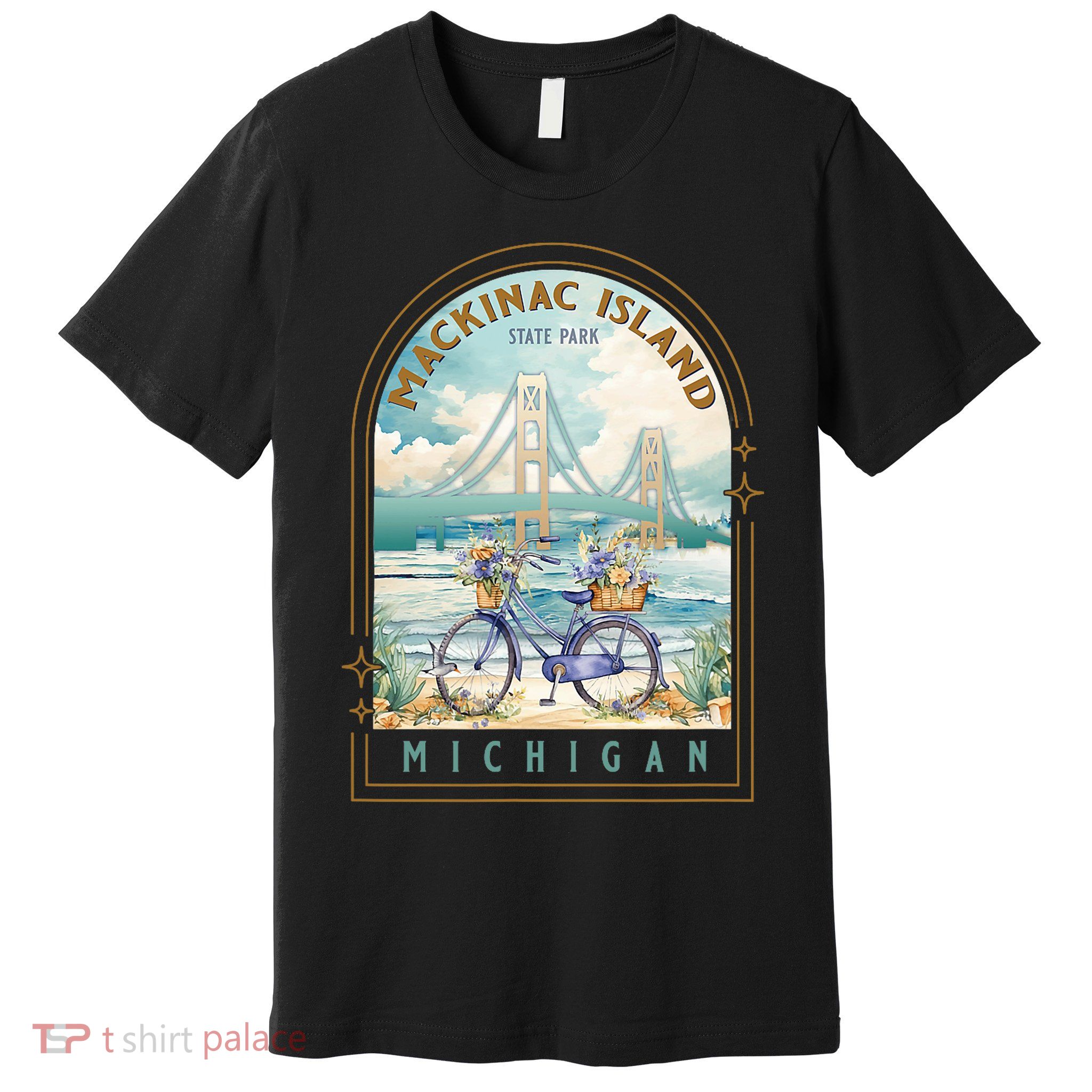 Mackinac Island State Park Michigan Usa Lake Huron Souvenir Premium T-Shirt