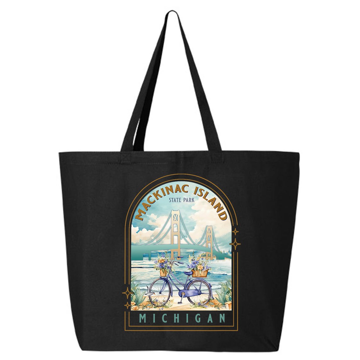 Mackinac Island State Park Michigan Usa Lake Huron Souvenir 25L Jumbo Tote