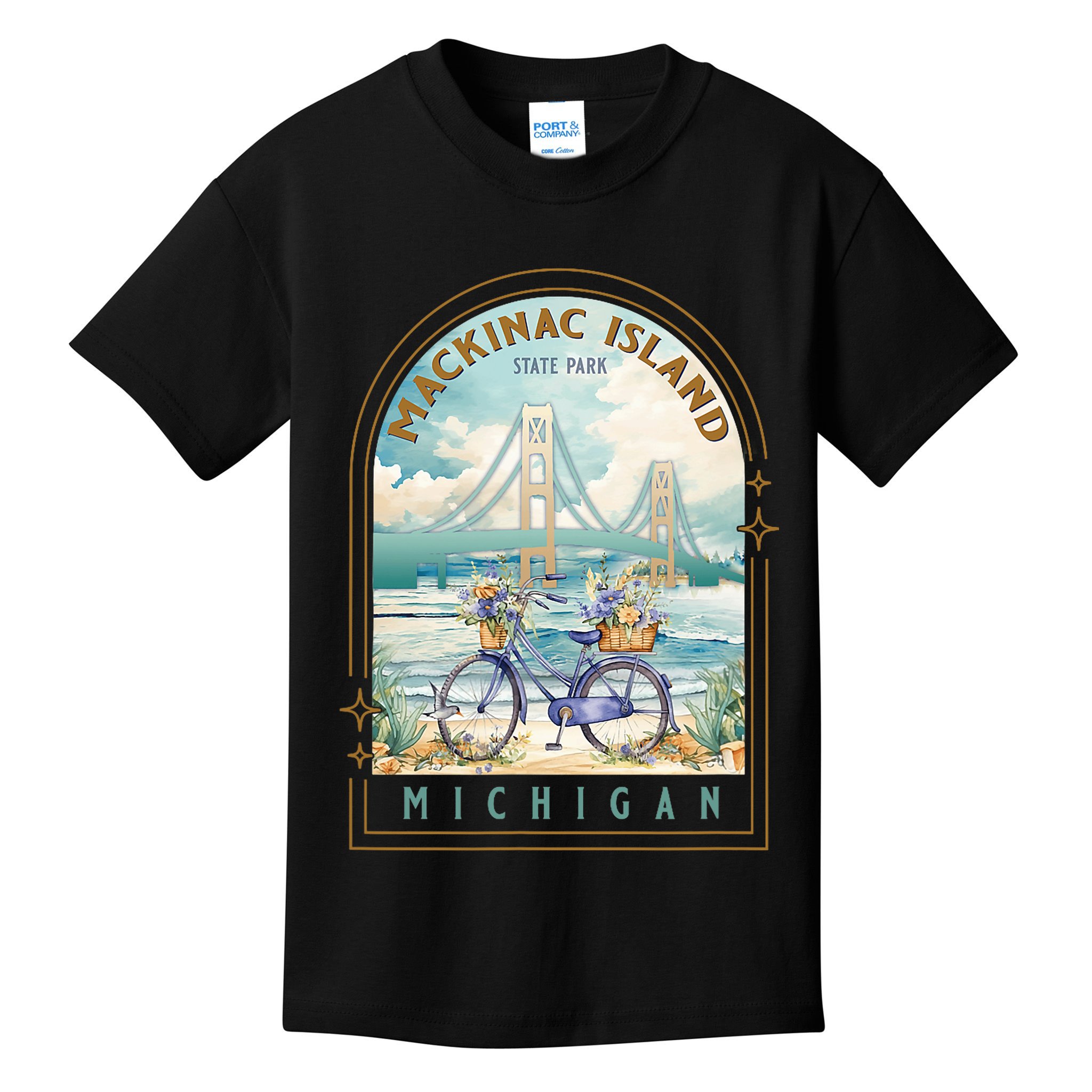 Mackinac Island State Park Michigan Usa Lake Huron Souvenir Kids T-Shirt
