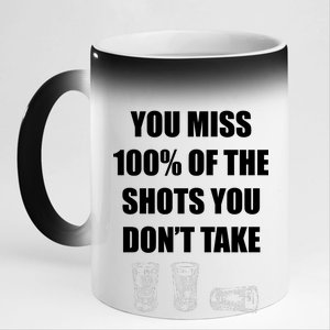 Miss 100% Of The Shots You Don't Take 11oz Black Color Changing Mug