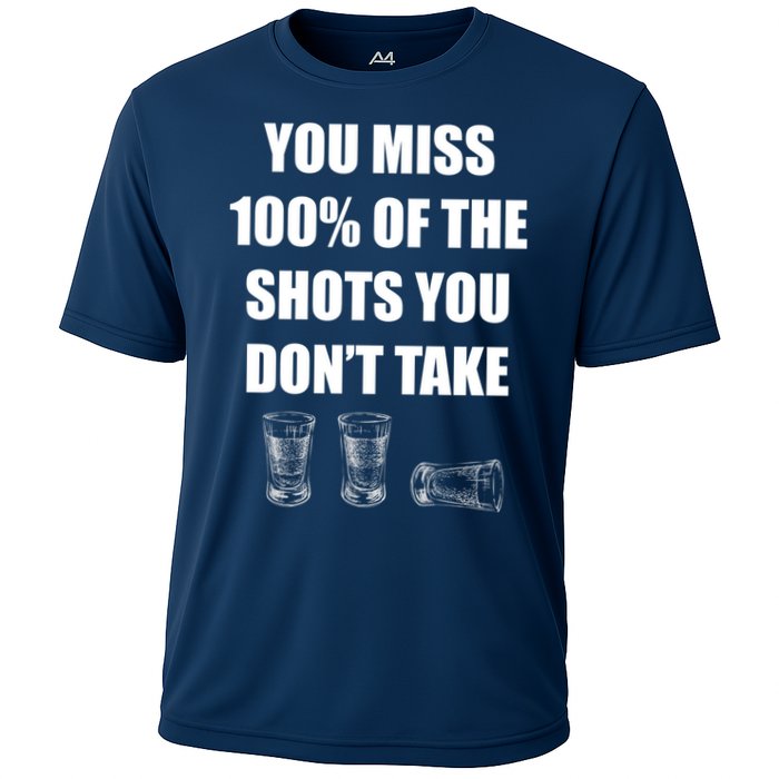 Miss 100% Of The Shots You Don't Take Cooling Performance Crew T-Shirt