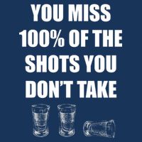 Miss 100% Of The Shots You Don't Take Button