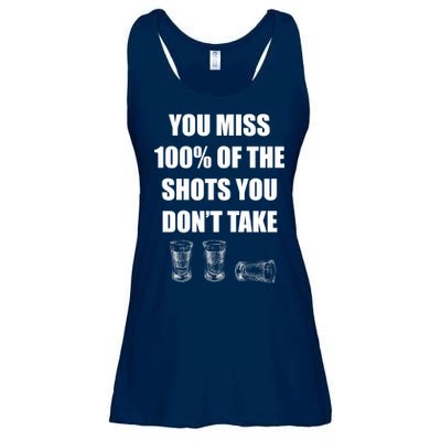Miss 100% Of The Shots You Don't Take Ladies Essential Flowy Tank