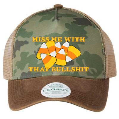 Miss Me With That Bullshit Candy Corn Legacy Tie Dye Trucker Hat