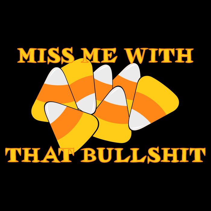 Miss Me With That Bullshit Candy Corn Zip Tote Bag