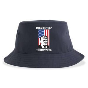 Miss Me Yet? Trump 2024 USA American Flag Sustainable Bucket Hat