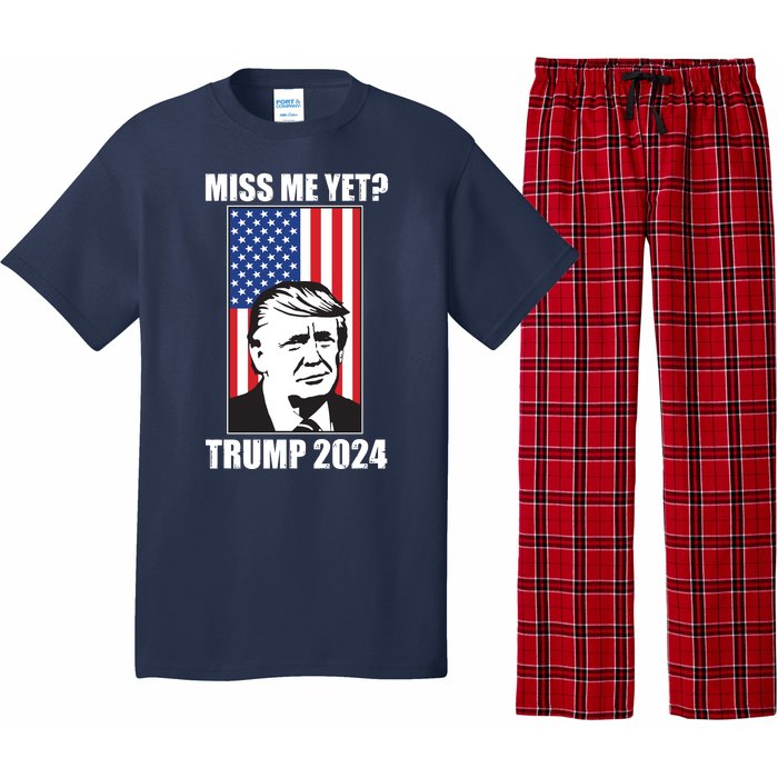 Miss Me Yet? Trump 2024 USA American Flag Pajama Set