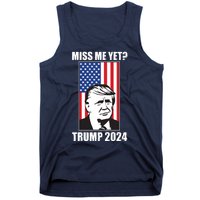 Miss Me Yet? Trump 2024 USA American Flag Tank Top