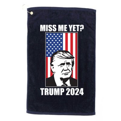 Miss Me Yet? Trump 2024 USA American Flag Golf Towel