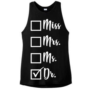 Miss Mrs Ms Dr Ladies PosiCharge Tri-Blend Wicking Tank