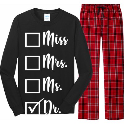 Miss Mrs Ms Dr Long Sleeve Pajama Set