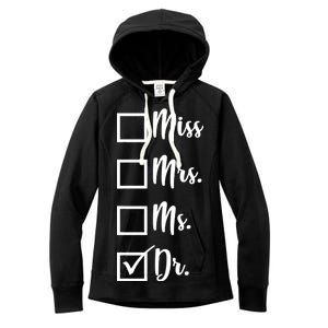 Miss Mrs Ms Dr Women's Fleece Hoodie