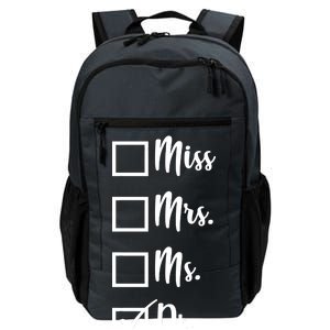 Miss Mrs Ms Dr Daily Commute Backpack