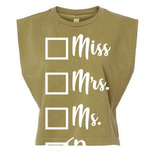 Miss Mrs Ms Dr Garment-Dyed Women's Muscle Tee