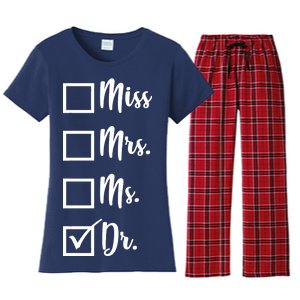 Miss Mrs Ms Dr Women's Flannel Pajama Set