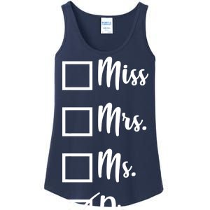 Miss Mrs Ms Dr Ladies Essential Tank