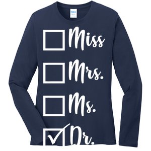 Miss Mrs Ms Dr Ladies Long Sleeve Shirt