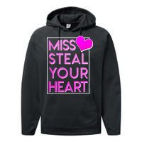 Miss Steal Your Heart Valentines Day Performance Fleece Hoodie